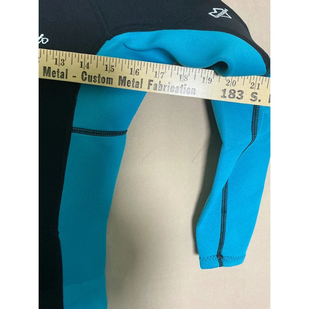Hevto Wetsuit Kids Size 12 Black Blue New 3/2mm Neoprene Full Body‎ Long Sleeve